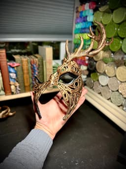 Stag masquerade mask 3d model