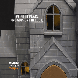 Cemetry Dice Tower with Lighting 3d model