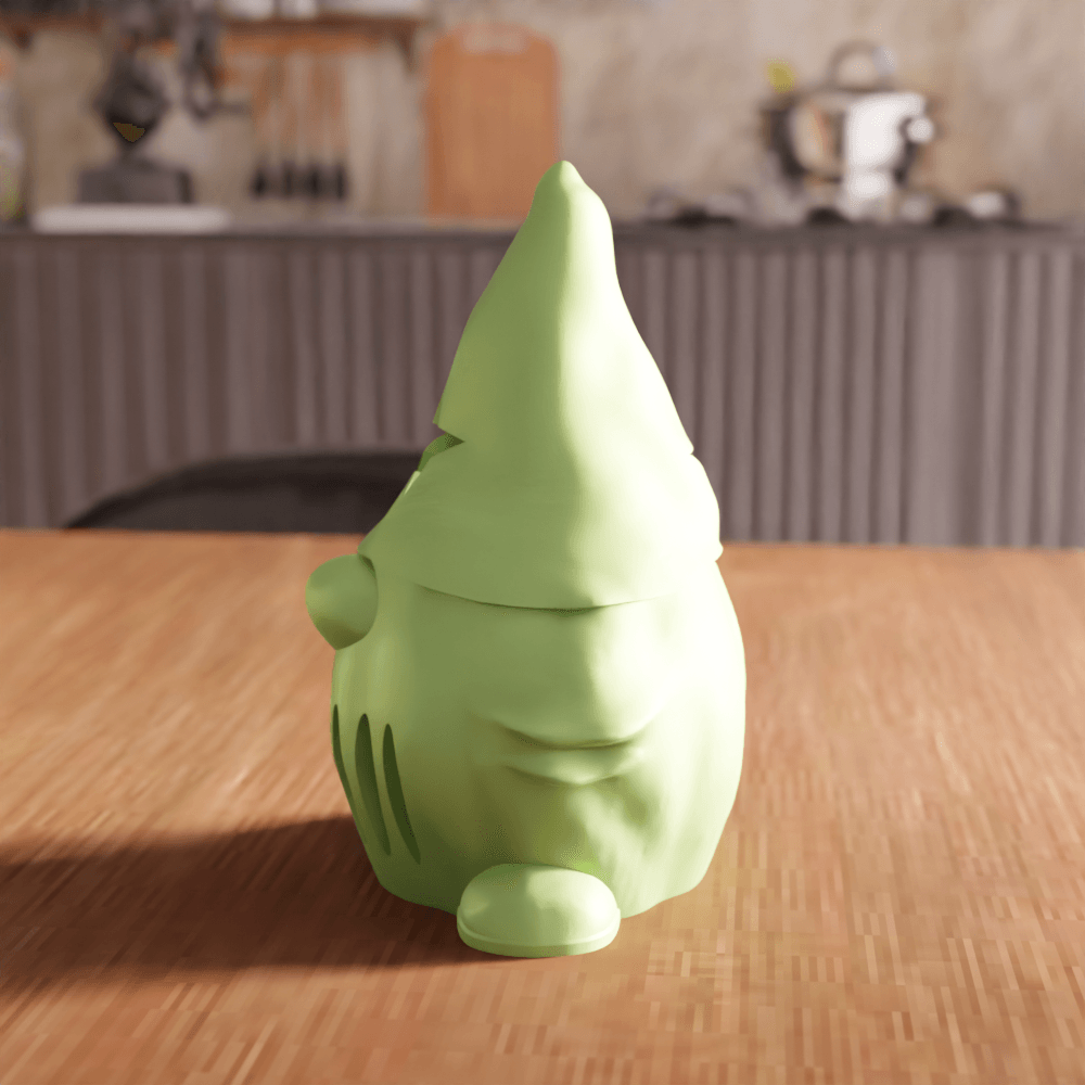 Gnome Tea Light Candle Luminary 3d model