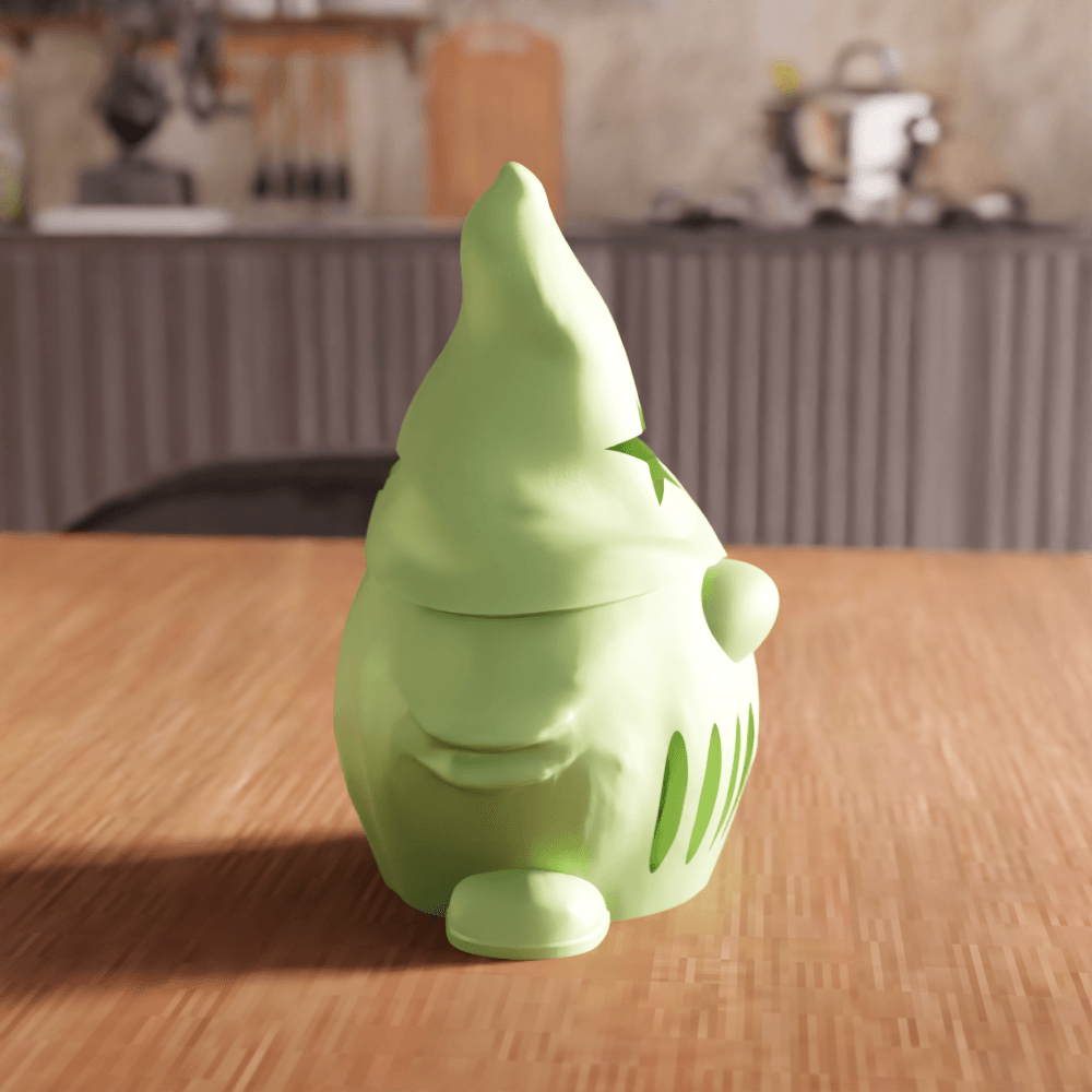 Gnome Tea Light Candle Luminary 3d model