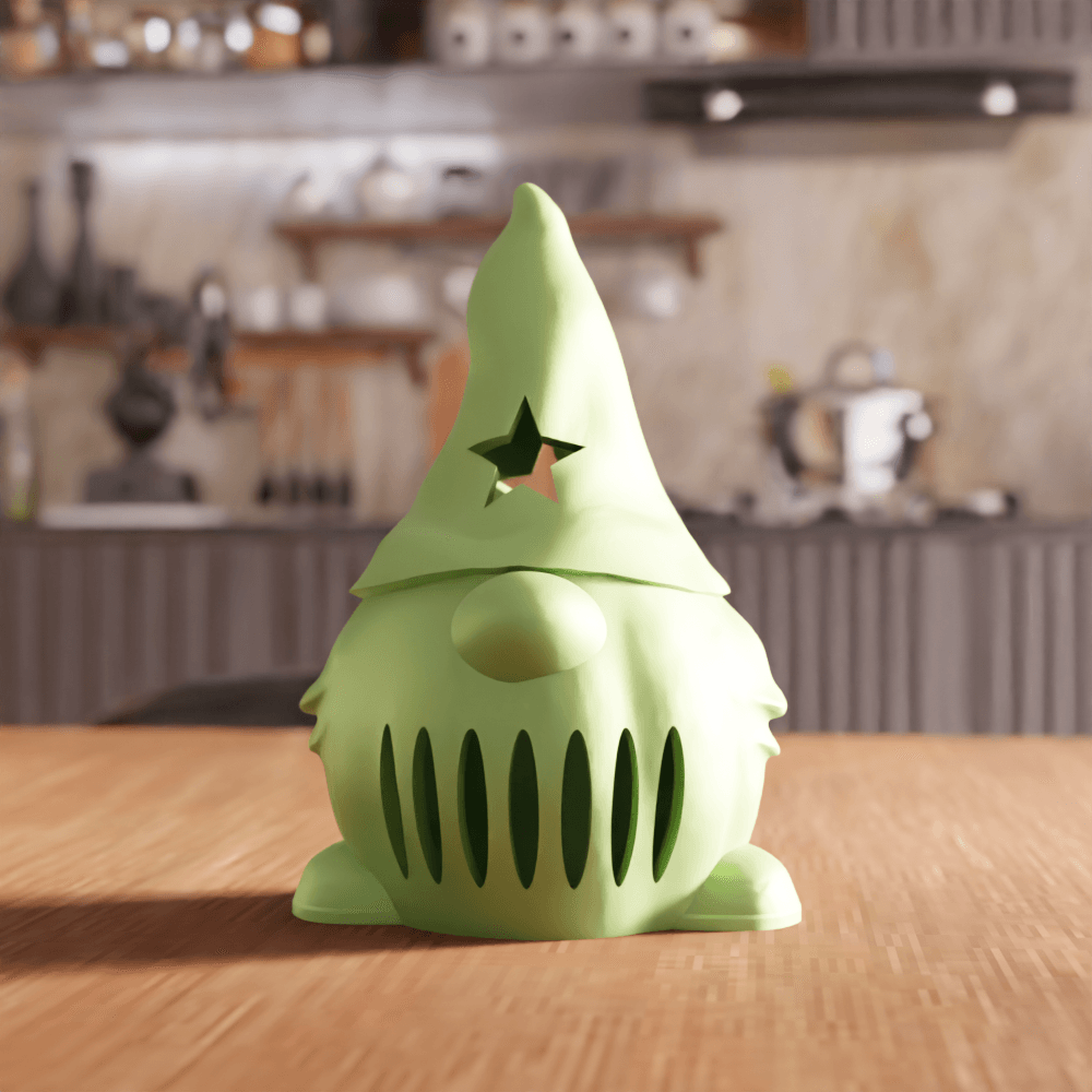 Gnome Tea Light Candle Luminary 3d model