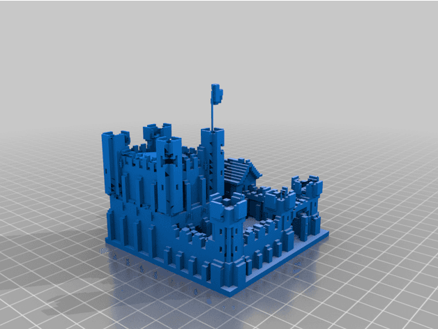 Minecraft Castle 3d model