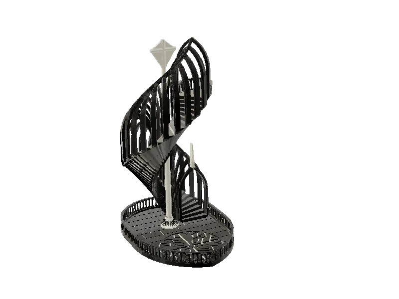 Gothic Stairway Dice 3d model