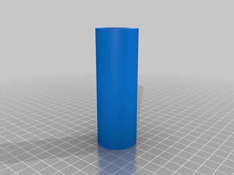 3x D Cell to 2x 18650 Adaptor 3d model