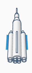 artemis 1 moon rocket 3d model