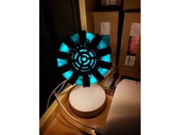 Stark Industries Mk1 Arc Reactor - Night light with base 3d model