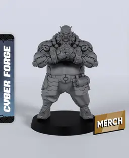 Jinpachi - With Free Cyberpunk - Sci-Fi Gift Ideas for RPG and Wargamers 3d model