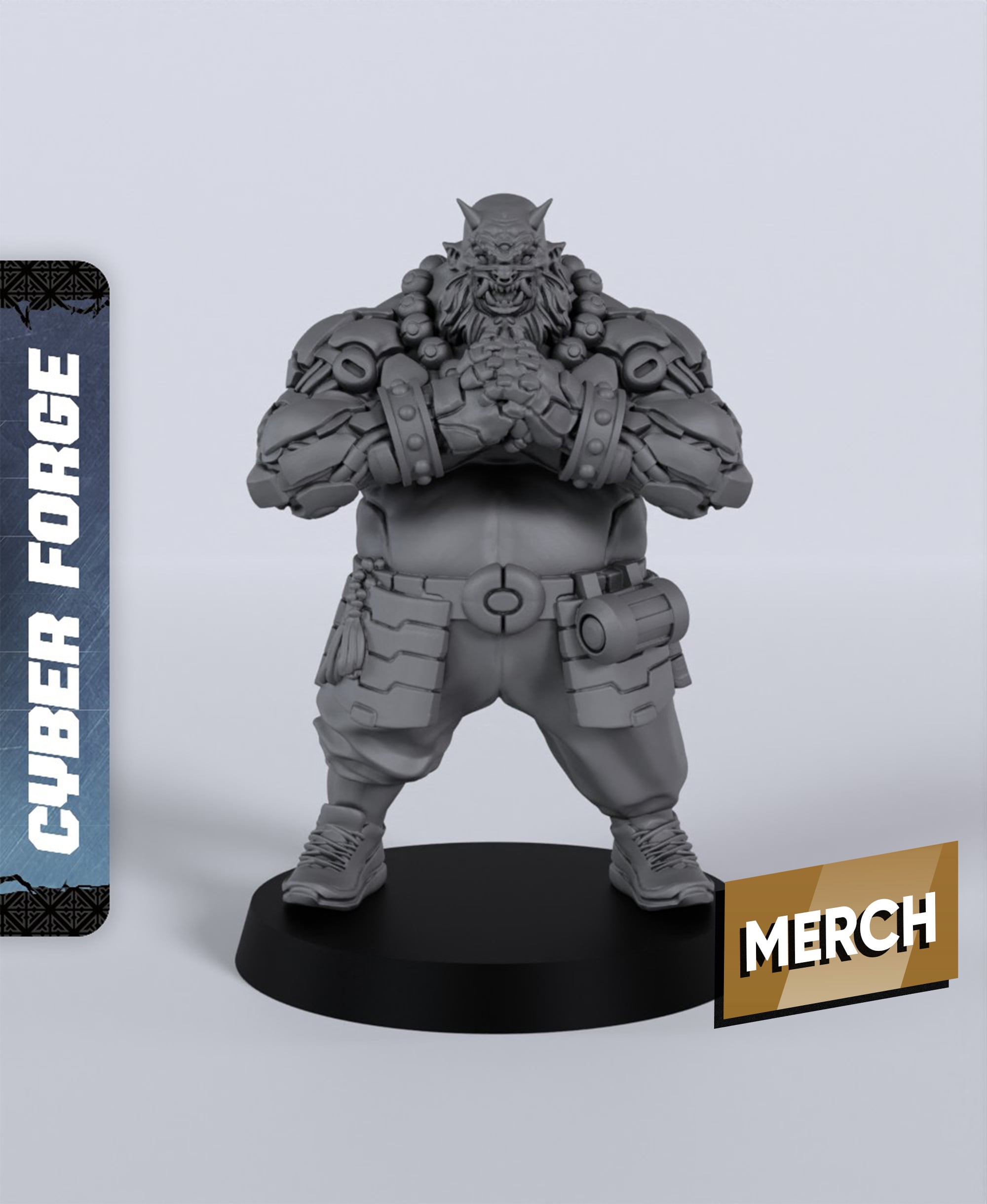 Jinpachi - With Free Cyberpunk - Sci-Fi Gift Ideas for RPG and Wargamers 3d model