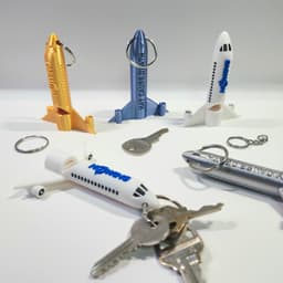 The Aviator's Keychain Airplane Safety Emergency Alert Whistle 3d model