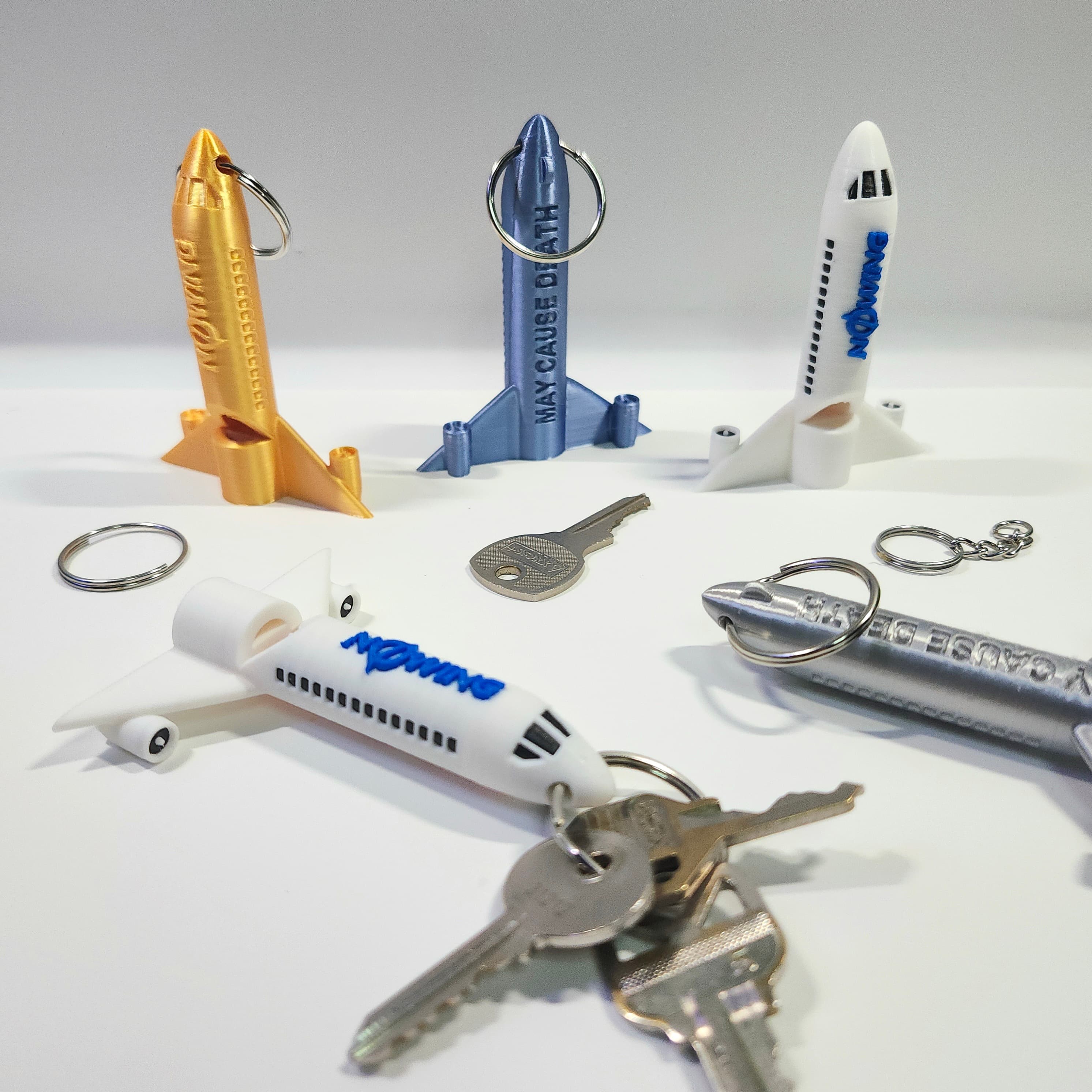 The Aviator's Keychain Airplane Safety Emergency Alert Whistle 3d model