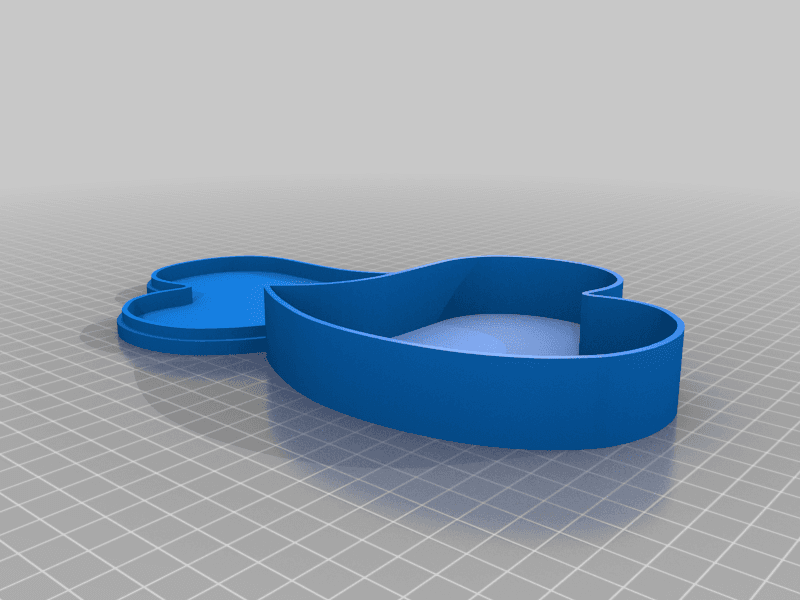 heart shaped jewelry box 3d model