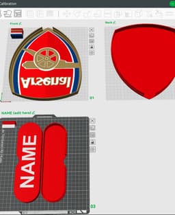 Arsenal Sign - LED Strip Compatible 3d model