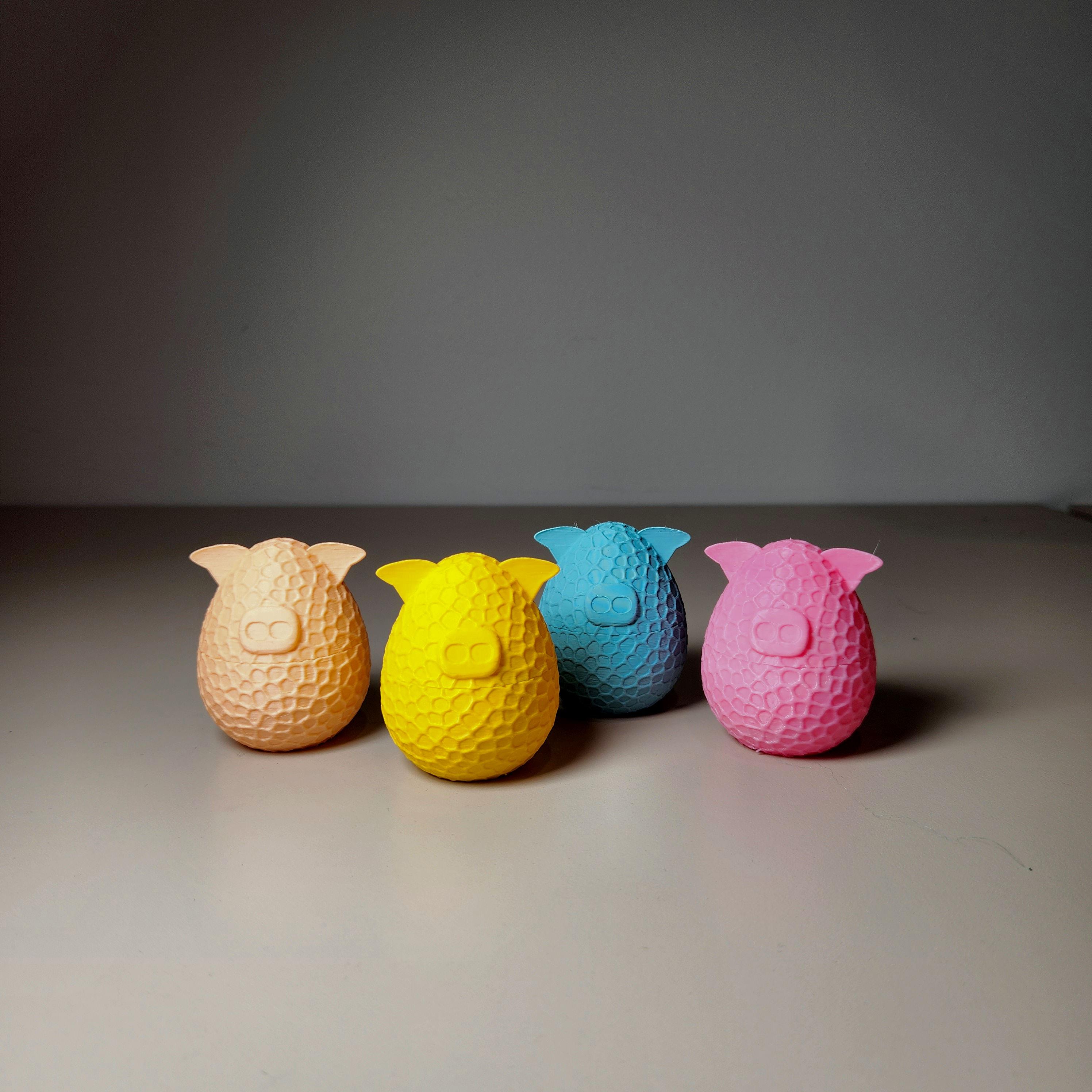 Egg Piggy Gift Box 3d model