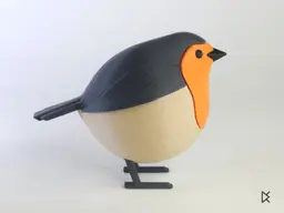 Fluffy Birds - Robin 3d model