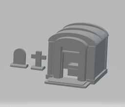 FHW Minitown Graveyard 3d model