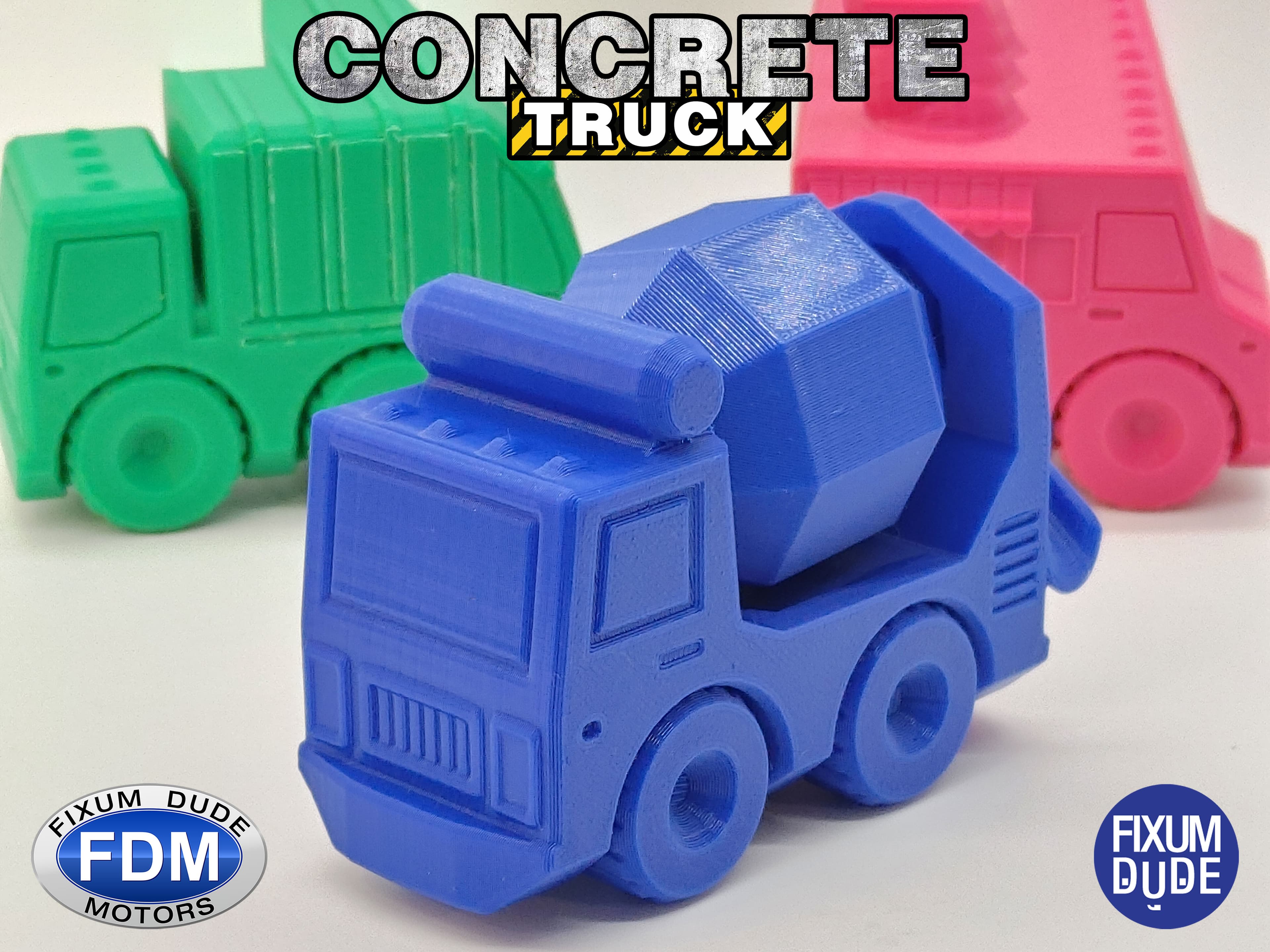 Fixum Dude Motors PiP Concrete Truck 3d model