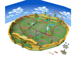 Minecraft Yoshi Park 3d model