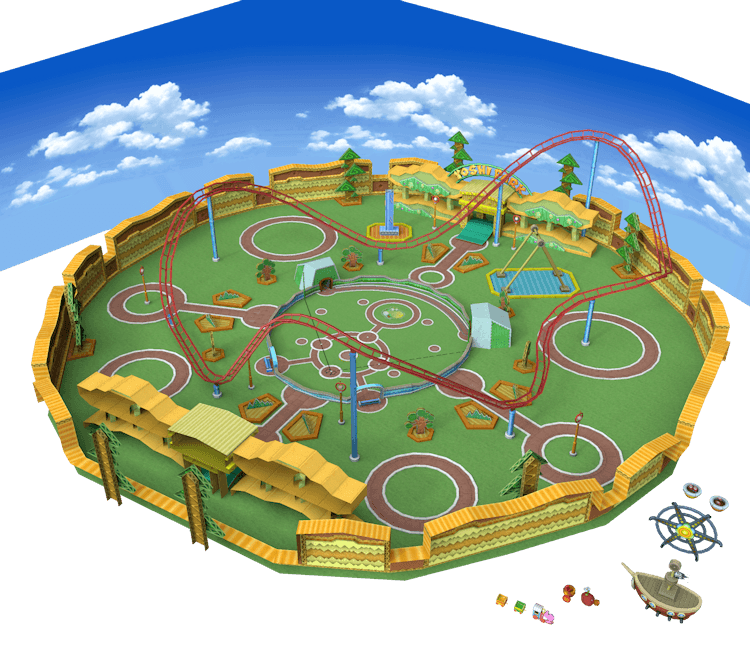 Minecraft Yoshi Park 3d model