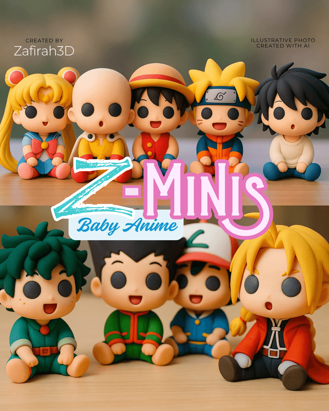 Z-MINIS BABY ANIME COLLECTION 3d model