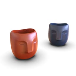 Face Planter, 3D Head Plant Pot, Minimalist Cute Flower Pot, Bohemian Vase, 3D Vase Print Files, Spe 3d model