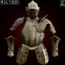 ULTIMATE FALLEN KNIGHT FULL PLATE ARMOR SET life size – Dark Souls III Fan Art 3d model