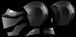 ULTIMATE FALLEN KNIGHT FULL PLATE ARMOR SET life size – Dark Souls III Fan Art 3d model