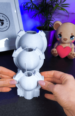 Perfect Sphere Candle Mold 3d model