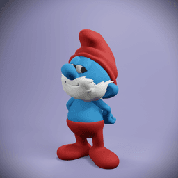 Papa Smurf 3d model