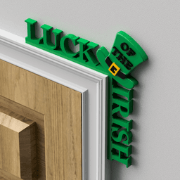 Luck of the Irish Door Topper (St. Patrick's Day) 3d model