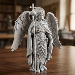Archangel Raphael Sculpture 3d model