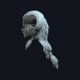 Elaria v1 Action Figure Head 3d model