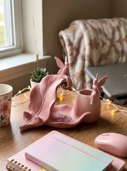 Fairy Leaf Desk Organizer & Phone Stand 3d model