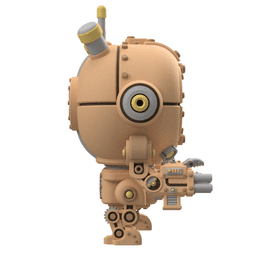 UWU Steam Force Clink 3D Printable Miniature for Tabletop Wargames 3d model