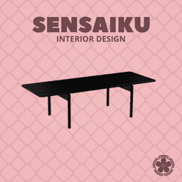 Miniature Replica 1:12 Cecilie Manz 01. Post Table 265 cm for Miniature Dollhouse - 3D Print Instan 3d model