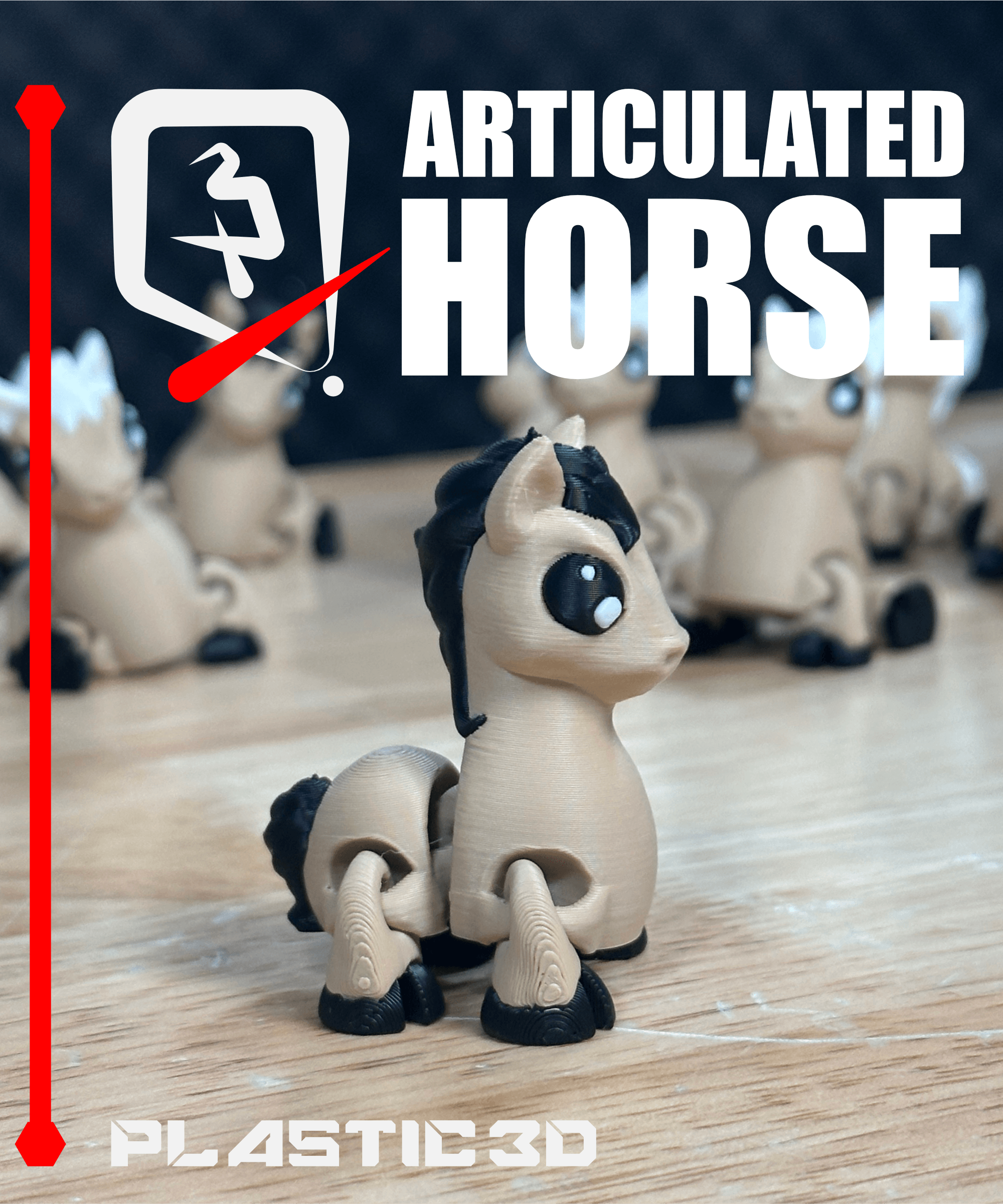 Articulated Horse — The Sleek Stallion 3d model