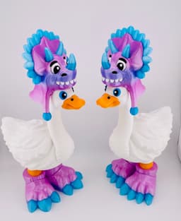 Triceratops Outfit Goose Gear for Porch Goose 3d model