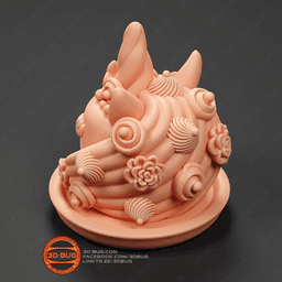 Cake in unicorn style 3d model