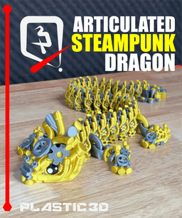 Steampunk Dragon Elder — The Seamless Clockwork Legend 3d model