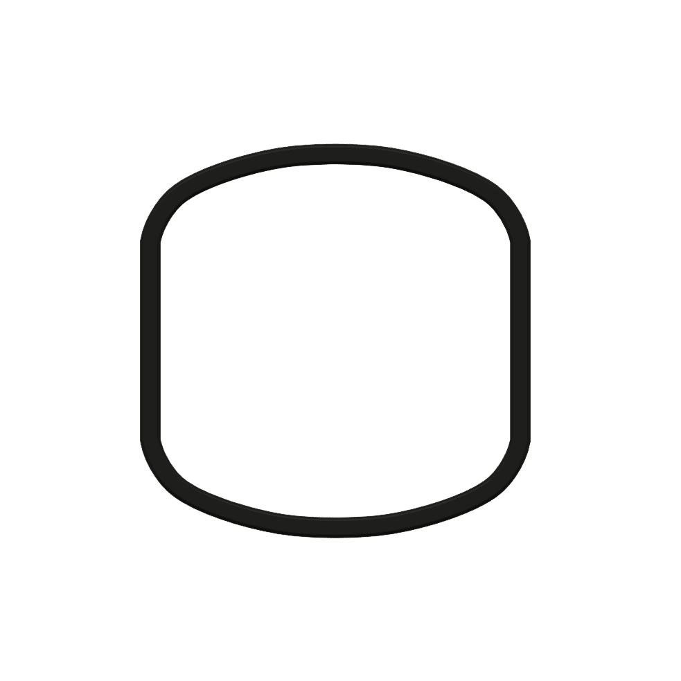Sushi Roll Cookie Cutter STL File - 4 inches 3d model