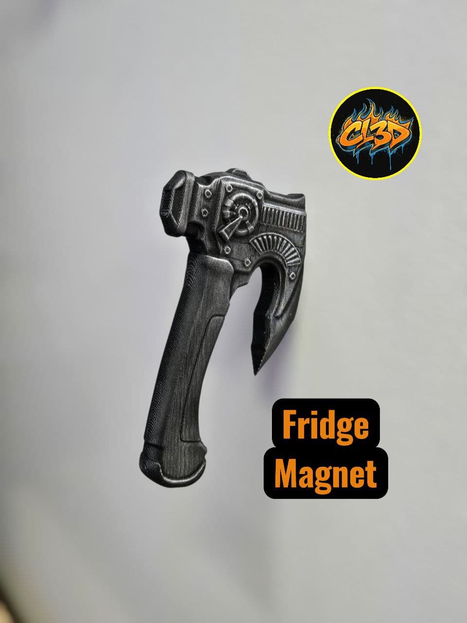 Future Sci-Fi Tech Axe Fridge Magnet 3d model