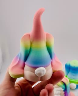 Long Ear Bunny Gnome -Tall Hat 3d model