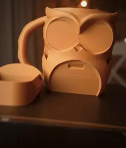 Owlfonso the Owl – Ice Pint Holder 3d model