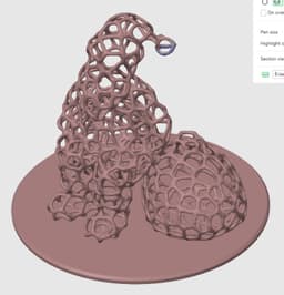Voronoi Santa Claus 3d model