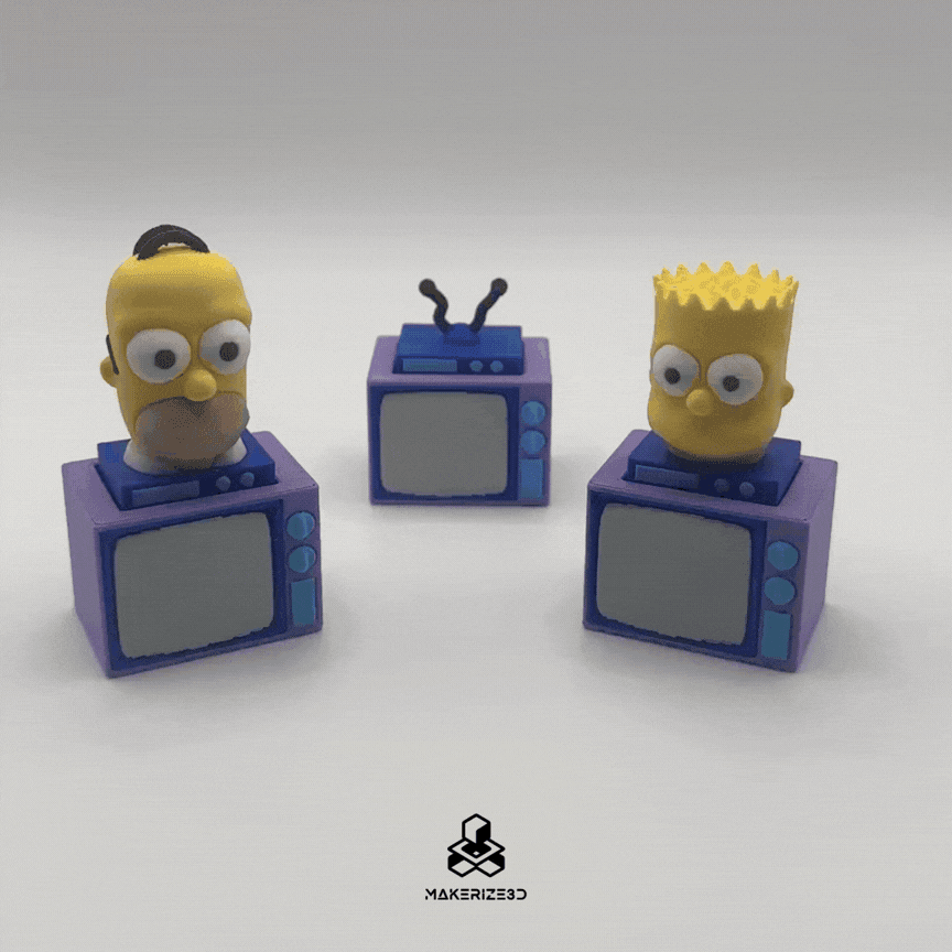 Bart & Homer Clickers 3d model