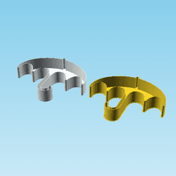 Umbrella, nestable box (v1) 3d model