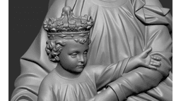 Our Lady and Child Scanning STL Printable 3d model