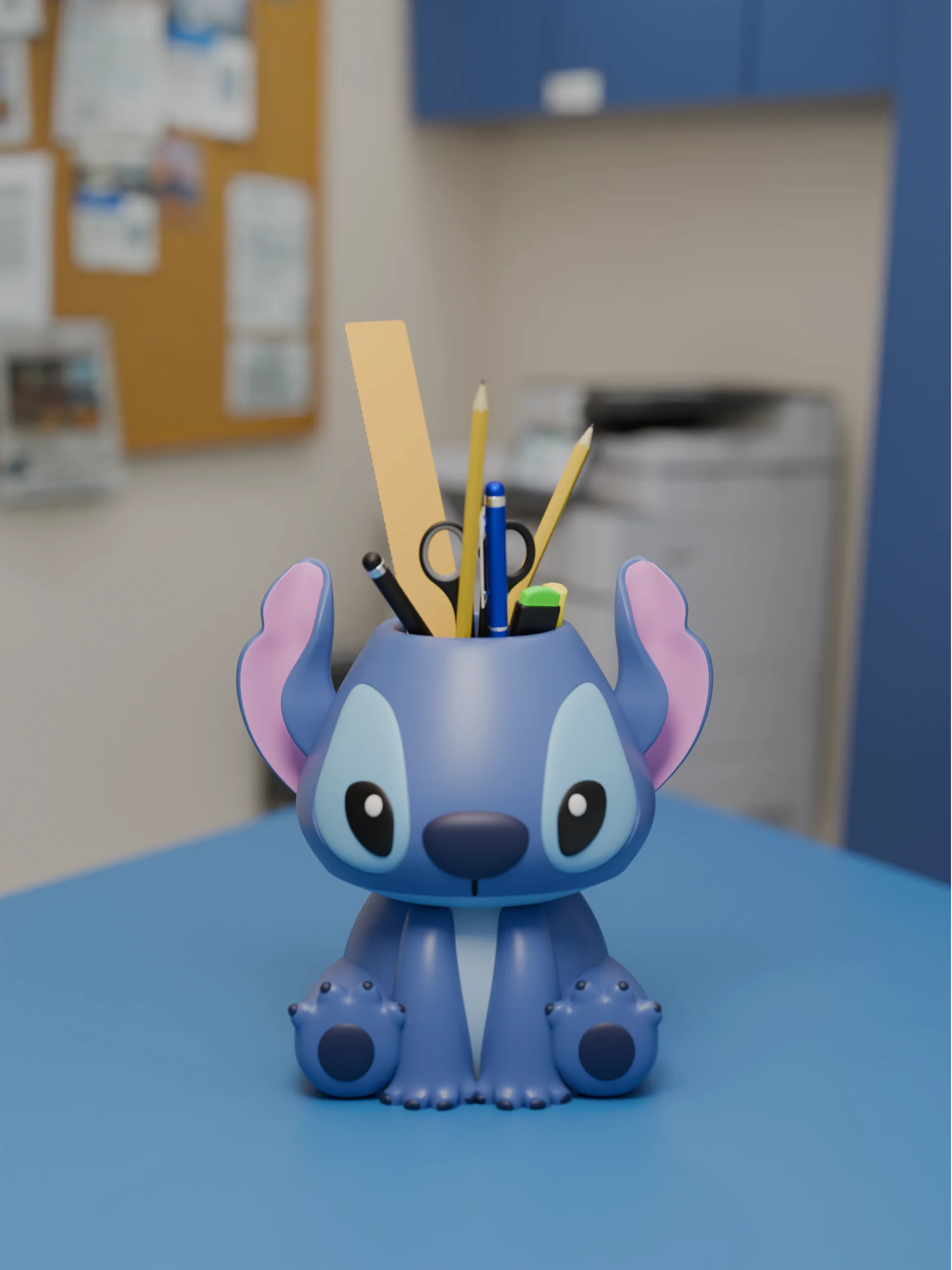 Stitch Pen Holder 3d model