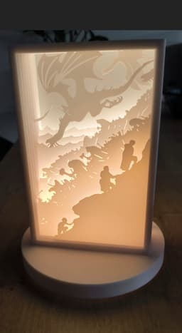 The Lord Of The Rings Mordor Shadow Box Lamp 3d model