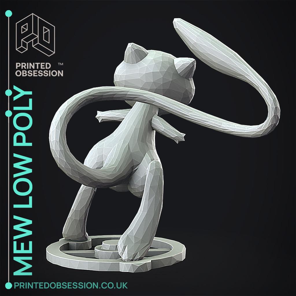 Mew - Low Poly - Pokemon - Fan Art 3d model