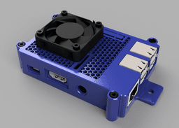 40mm Fan Top case for "Raspberry Pi 3B+ Case" by mkellsy 3d model